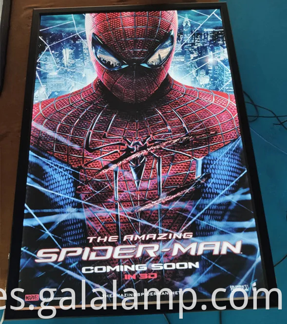 LED PELÍCULA PONTADOR Publicidad Caja de luz Snap Frame lámpara de visualización